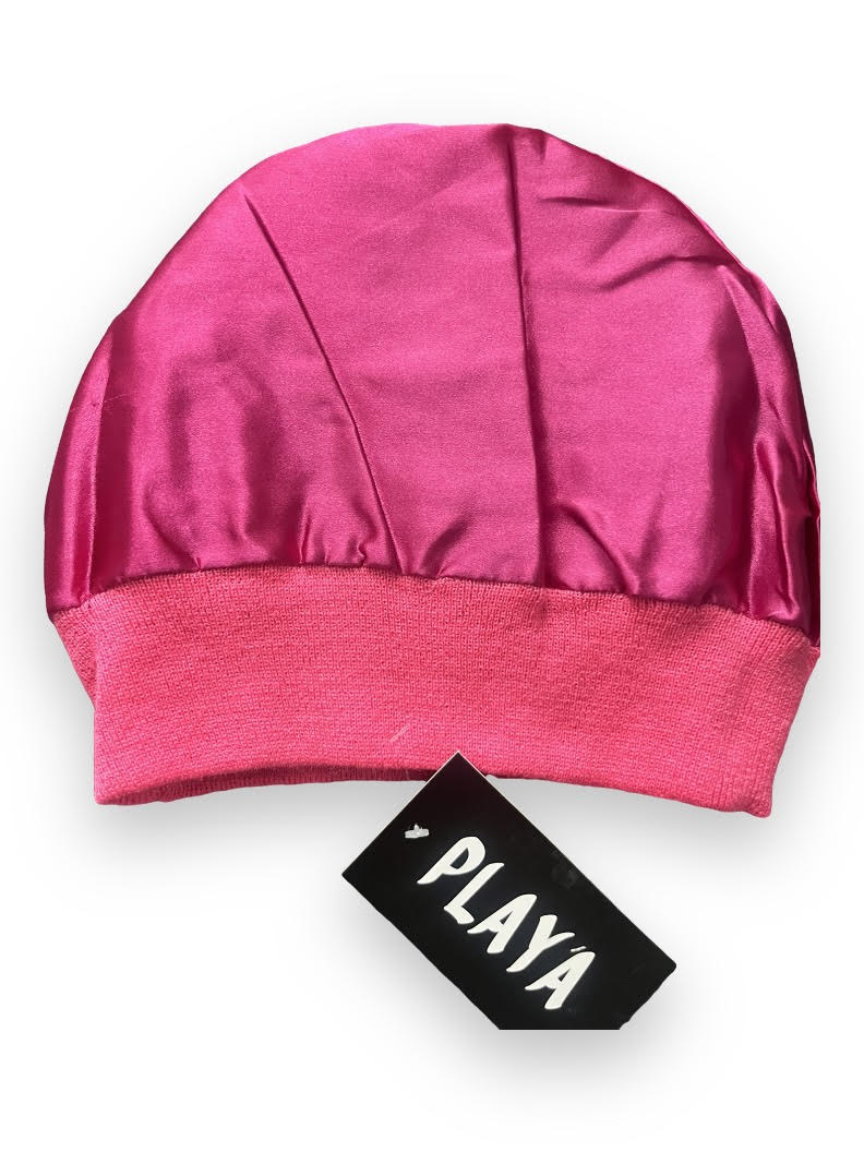 Satin Infused Pink Playa Beanie